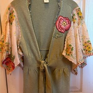 Nanette Lepore Pastel Embroidered Sweater